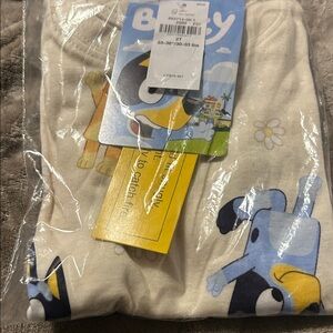 Old Navy Kids Pajama Set - Cream and Bluey